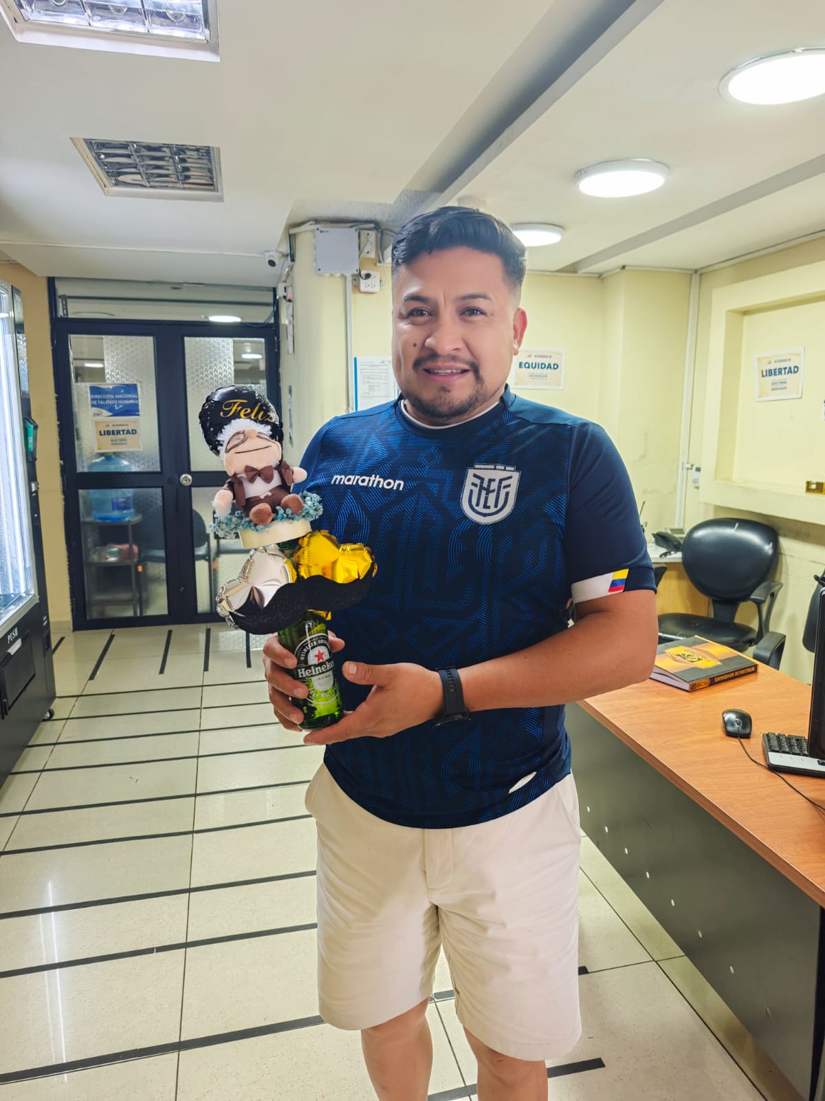 Foto de un arreglo entregado a un cliente